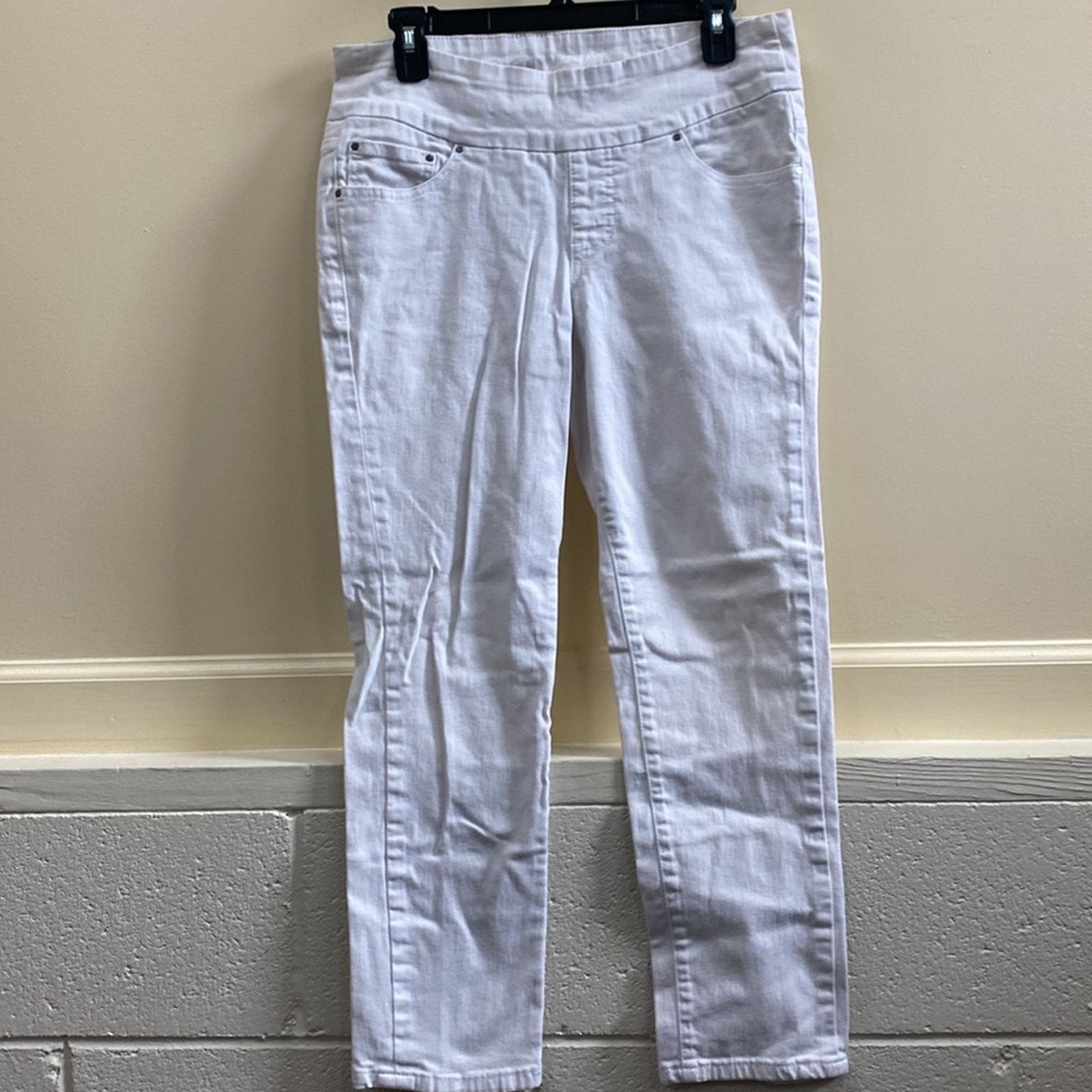 Jag 8 White Slim Fit Jeans